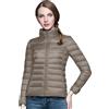 HEONSATI Piumino da Donna Trapuntino Leggero Ripiegabile Giacca Senza Cappuccio Caldo Elegante Piumini 100 Grammi Mezza Stagione Ultraleggero Cappotto Donna Invernale Antivento Slim Giubbotti Imbottito