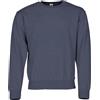 Fruit of the Loom Felpa con maniche, colore: vintage blu navy mélange, taglia: XL