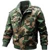 Caxndycing Felpa da uomo senza cappuccio, giacca militare, leggera, impermeabile, pieghevole, casual, combat mimetico, giacca bomber di alta qualità, mimetico, XL