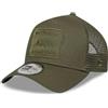 New Era A-Frame Trucker - Berretto Tonal Patch Buffalo, colore: Oliva