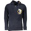 CAVALLI CLASS FELPA CON ZIP UOMO BLU