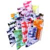 Generico 10 paia di calzini a metà polpaccio tie-dye, calzini sportivi da strada a tubo lungo in colore sfumato stile hip-hop per uomo e donna, calzini in cotone a tubo alto per coppie
