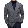 vokkrv Blazer da Uomo Slim Fit Giacca da Abito doppiopetto Suit Jacket Giacca Elegante Formale for Wedding Business Evening da Lavoro Casual Giacche da Smoking Cerimonia Fiesta Cappotto