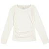 Champion Legacy Emotional Dance G (405021) - Soft Cotton 1x1 Rib (190gr) LS Crewneck Maglietta a Manica Lunga, Marshmallow (STR), 7-8 Anni (S) Bambina FW24