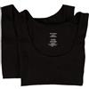 RAGNO Camiciola Donna Spalla Larga Confezione 2 Capi Eco Cotton Stretch Pocket Bordatura Ultra Leggera Articolo 074552, 020B Nero, 3-Terza (EU S - F 2 - USA XS - GB 32)