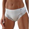 SNELLY Slip Donna Mutande a Vita Media con Pizzo da 6-9-12 Slip Bianco o Nero in Morbido Cotone Elasticizzato di qualità E448 Intimo di Marca Sexy e Comodo per Il Benessere di Tutto Il Giorno