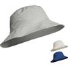 iQ-UV Cappello da sole per uomo e donna, 55-61 cm, UPF 50+, certificato TÜV, leggero e traspirante, con protezione UV 50, realizzato con materiali riciclati, ideale per attività all'aperto, grigio