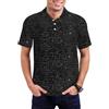 Buewutiry Polo da uomo - Chemistry Formule Carino Casual Manica Corta Button Down Mens Polo Golf Shirt, Nero, 4XL