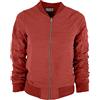 JOPHY & CO. Giacca Bomber Donna Raggrinzita con Cerniera e Tasche (cod. 9376) (S, Rosso)