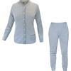 dierre pigiama donna invernale aperto avanti in cotone interlock LOVABLE art. l0blo (S, grigio)