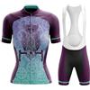 Mydawan Completo Ciclismo Donna Estivo Abbigliamento Bici MTB Tuta Ciclista Manica Corta,Maglietta Bicicletta e Salopette Pantaloncini con 19D Gel Imbottiti,Maglia Ciclo Asciugatura Rapida Traspirante|B10,5XL