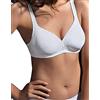 SIELEI SIèLEI Reggiseno a Triangolo 1824 Coppa C Non Imbottito (5 XL IT Donna, Bianco)