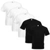 Coats&Coats Set 5 T-Shirt Fruit of The Loom (3 Pezzi Bianco 2 Nero - XXXL - 8)