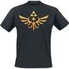 The Legend of Zelda Hyrule Uomo T-Shirt Nero M 100% Cotone Regular