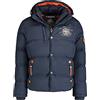 Geographical Norway Verveine Men - Giacca Invernale Autunnale Uomo - Fodera Calda Per Cappotto - Giacca Vento A Maniche Lunghe - Abito Ideale Per Uomini Casual (Marino XXL)