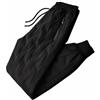 QZYGWCS Pantaloni Termici da Uomo in Inverno Pantaloni Piuma D'Oca Pantaloni da Neve Pantaloni Invernali Piumino Pantaloni (L, Nero C)
