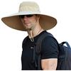 leotruny Cappello a secchio a tesa super larga, UPF50+, impermeabile, per pesca, escursionismo, campeggio (C03-Khaki)