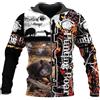 keephenDE Uomini Felpa con Cappuccio Caccia al Cinghiale 3D Stampato Felpa con Cappuccio Unisex Moda Felpa Pullover Casual Cerniera Cappuccio Giacca Cappotto
