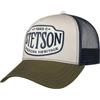 Stetson American Heritage 1865 - Berretto da camionista da uomo - Berretto da baseball in rete con fodera per primavera/estate, verde oliva, taglia unica