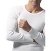 RAGNO Maglia Uomo Manica Lunga Girocollo in Costina 2x1 Pesante Pura Lana Merino (Bianco Lana, Tg.4°)