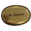CHARRO El F208 Fibbia per Cintura Uomo Donna Finitura ORO