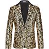 MaNMaNing Giacca con Stampa Animalier e Paillettes per Uomo per Eventi di Serata e Feste Design alla Moda Taglio Moderno Abiti da Sposo Cerimonie