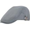 Generic Berretto Newsboy Da Uomo In Rete Traspirante Cappello Piatto Ivy Baschetto Vintage Regolabile Hat Da Tassista Casual Cappello Da Caccia E Escursionismo(Light gray)