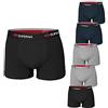 SUPERGA Boxer Uomo 6 Pz Assortiti Cotone Elasticizzato Moda Egidio (IT, Testo, L, Regular, Regular, 426)