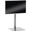 CLP Supporto TV da Pavimento 55-57 Pollici VESA 100x100-600x400, Base Universale Stabile, Portata Fino a 40 kg, Colore:Acciaio Inossidabile, Forma:angolare