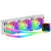 Mars Gaming ML-PRO240, Raffreddamento a Liquido Professionale CPU, TDP 450W, 2 Ventole FDB Ultra-silenziose, Pompa Opti-Chamber con Anello di Illuminazione Bianco, Multisocket Universale, Nero