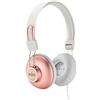 Marley House of Marley Positive Vibration 2 Cuffie Over Ear con Microfono Incorporato, Driver da 40 mm, Cuffia Pieghevole con Lungo Cavo, Materiali Sostenibili, Rosa/Bianco