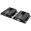 DIGITUS Set estensore HDMI IP PoE - UHD 4k 60Hz - HDMI 2.0 - portata fino a 200 m - trasmettitore e ricevitore - fino a 253 ricevitori - CAT 6 - nero