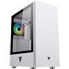 Itek Case Itek VERTIBRA S210W - Gaming Middle Tower, 12cm ARGB fan, 2xUSB3, Side Panel Temp Glass, White Edition