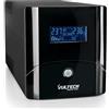 VulTech UPS1500VA-PRO Gruppo di continuità UPS Serie PRO 1500VA 800Watt, Display LCD, 2x Bipasso/Schuko + 1x IEC13 + RJ11 + USB, Funzione Overload, AVR, sbalzi di tensione per Pc, videosorveglianza