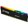 Kingston FURY Beast Nero RGB 32GB 6000MT/s DDR5 CL36 DIMM Memoria Gaming per Computer Fissi Modulo Singolo AMD EXPO/ Intel XMP - KF560C36BBEA-32