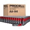 ProCell Batterie alcaline AA ad alte prestazioni (144 pezzi), durata di 10 anni, confezione risparmio per dispositivi professionali ad alta potenza