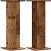 vidaXL Supporti Altoparlanti 2 pz Legno 30x30x80 cm Legno Multistrato, stand per altoparlanti, supporto per altoparlanti da tavolo, supporto per altoparlanti surround