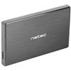 Natec NKZ-0941 - Custodia esterna Rhino Go per disco rigido 2,5/SSD, Usb 3.0 Sata nera