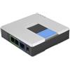 Dpofirs Gateway VoIP, router di rete, cavo adattatore SIP RJ45 a 2 porte per telefono Internet PAP2T, adattatore telefonico con 2 porte per Voice-over-IP(argento)