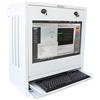 Techly Professional 104899 Armadio di Sicurezza per PC, Monitor LCD e Tastiera Bianco Bianco