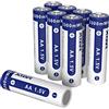 XTAR Batterie AA, XTAR 8 confezioni da 1,5 V AA al litio ricaricabile AA 3300 mWh, 8 pezzi (AA* 8 pezzi)