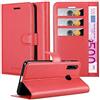Cadorabo Custodia Libro per Honor 20 LITE in ROSSO CARMINIO - con Vani di Carte, Funzione Stand e Chiusura Magnetica - Portafoglio Cover Case Wallet Book Etui Protezione