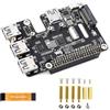Coolwell PCIe to USB 3.2 Gen1 and M.2 NVMe HAT+ for Raspberry Pi 5, Supports 2230-2280 NVMe SSD, 4× USB 3.2 Ports Expansion, Bootable NVMe, Plug and Play PCIe Adapter Board