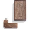 womishangmaoyouxiangongsijuanjohn2622 Chiavetta USB con incisione personalizzata in legno massello Drive USB 3.0 Chiavetta USB in legno di noce con incisione regalo personalizzata per matrimoni, anniversari, lauree, compleanni (32GB, A)