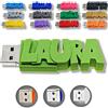 CLE USB FUN Chiavetta USB personalizzata con il tuo testo - il colore di tua scelta - USB 3.0 - 8 Go, 16 Go o 32 Go - un regalo originale e unico (8 GB, Verde mela)