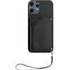 EasyShow Custodia per Nothing CMF Phone 2 Pro, custodia a portafoglio con tasche per carte di credito in pelle PU, custodia con supporto per cinturino da polso, Cover per Nothing CMF Phone 2 Pro
