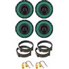 IPNOSIS Kit 4 Casse IP-01165 per Alfa 147/159 da 165mm con 2 Supporti Anteriori, 2 Posteriori e 4 Connettori