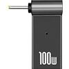 XITAIAN PD 100W Connettore Adattatore per Caricabatterie per Laptop USB di tipo C Femmina a Maschio CC Convertitore Ricambio per Acer Samsung Lenovo (2.5x0.7mm)