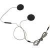 Generic Cuffie per Casco, Cuffie per Casco Installazione Facile Nero Mani Libere 1 Paio con Cavo TPE per Moto