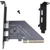 Topiky PCIE a Oculink SFF 8612, PCIE 4.0 X8 a Scheda Adattatore Oculink, 32 Gbps X2Port, Scheda Grafica di Connessione per NVME SSD GPU EGPU, per OS X, per Vittorie, per Linux
